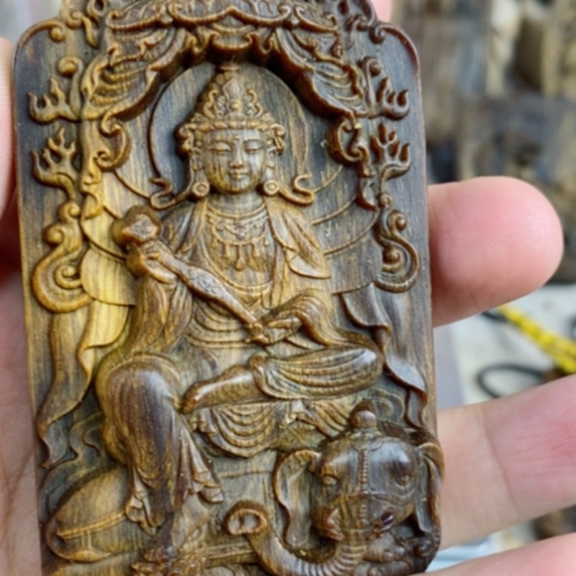 【闪购商品】木陈芽庄普贤菩萨送养香罐