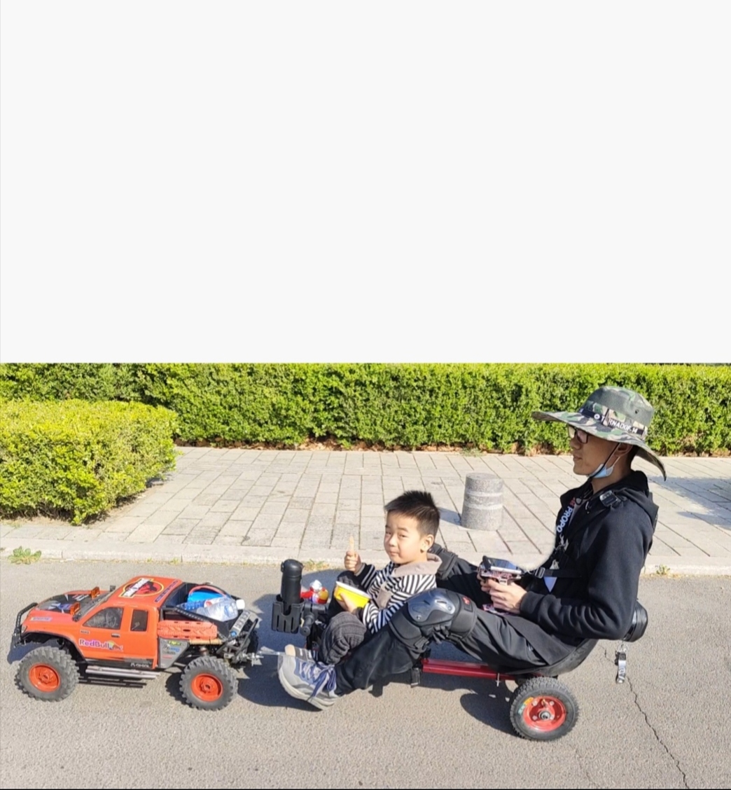 Rc小拖车，前座2-5岁儿童，后座170斤成年人，不包含遥控车
