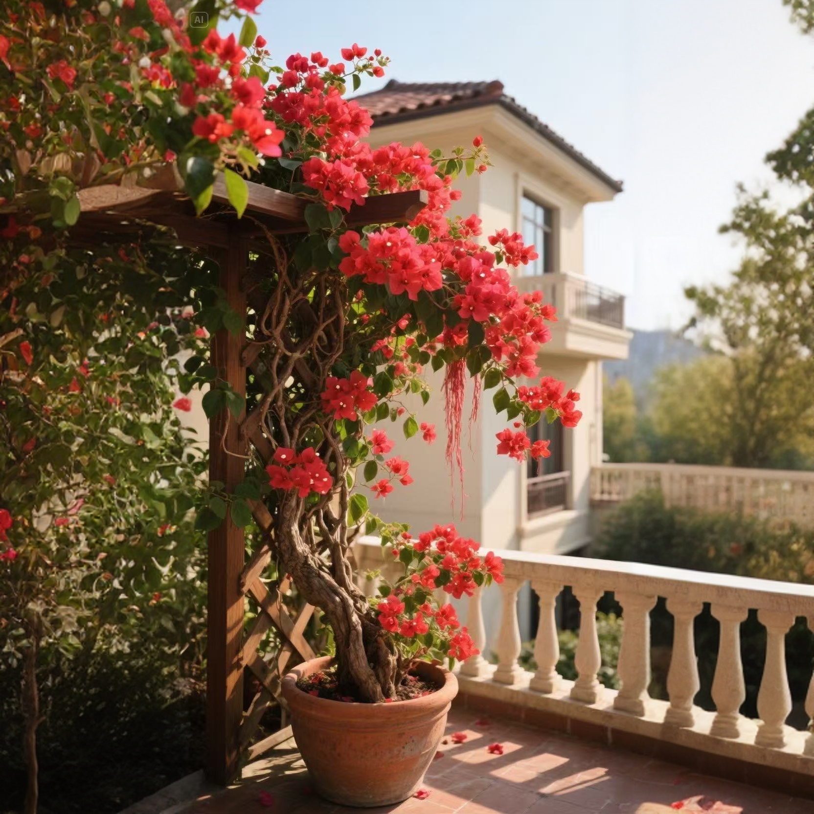 红花三角梅垂丝爬藤庭院阳台高度2米左右顺丰发货