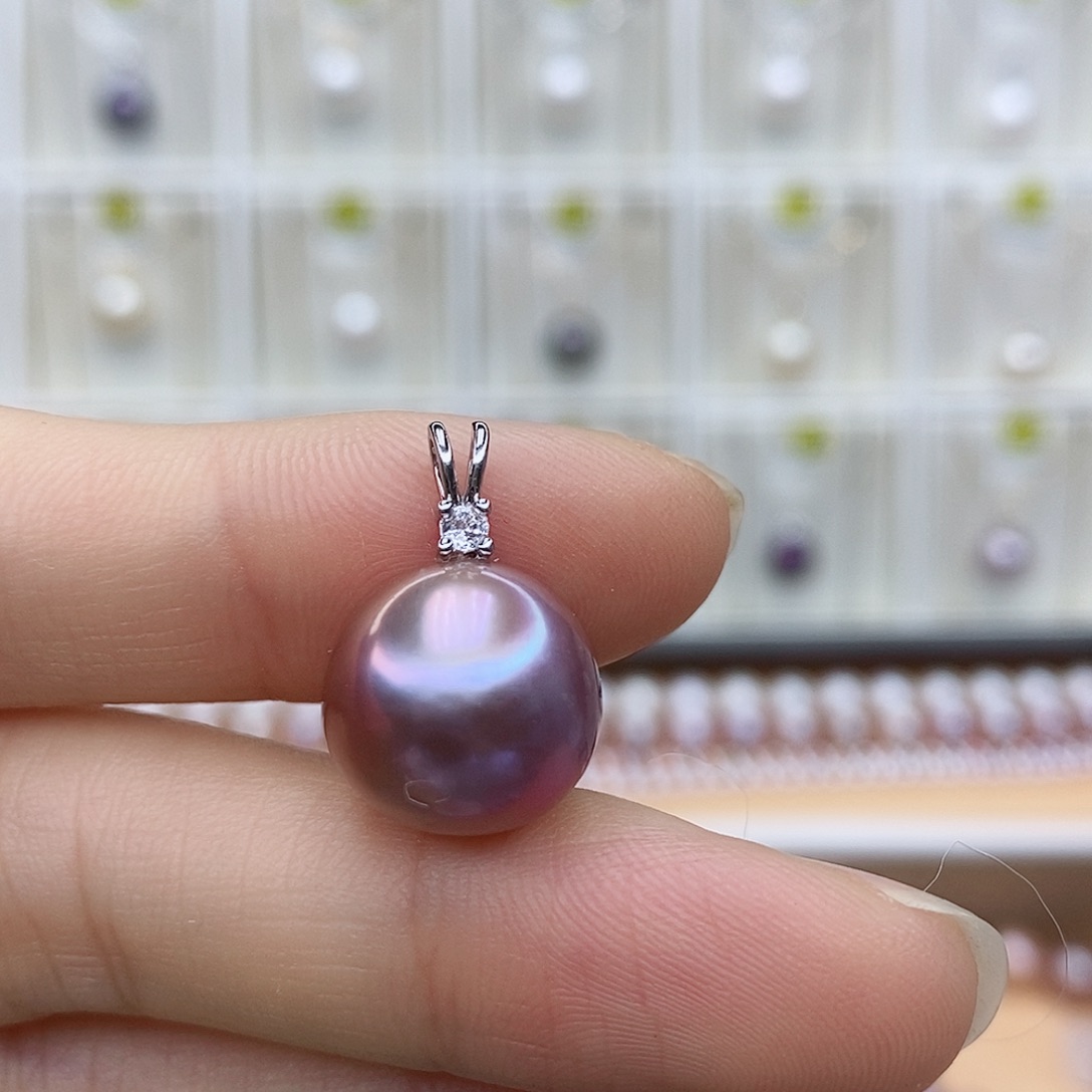 颈饰合金淡水珍珠