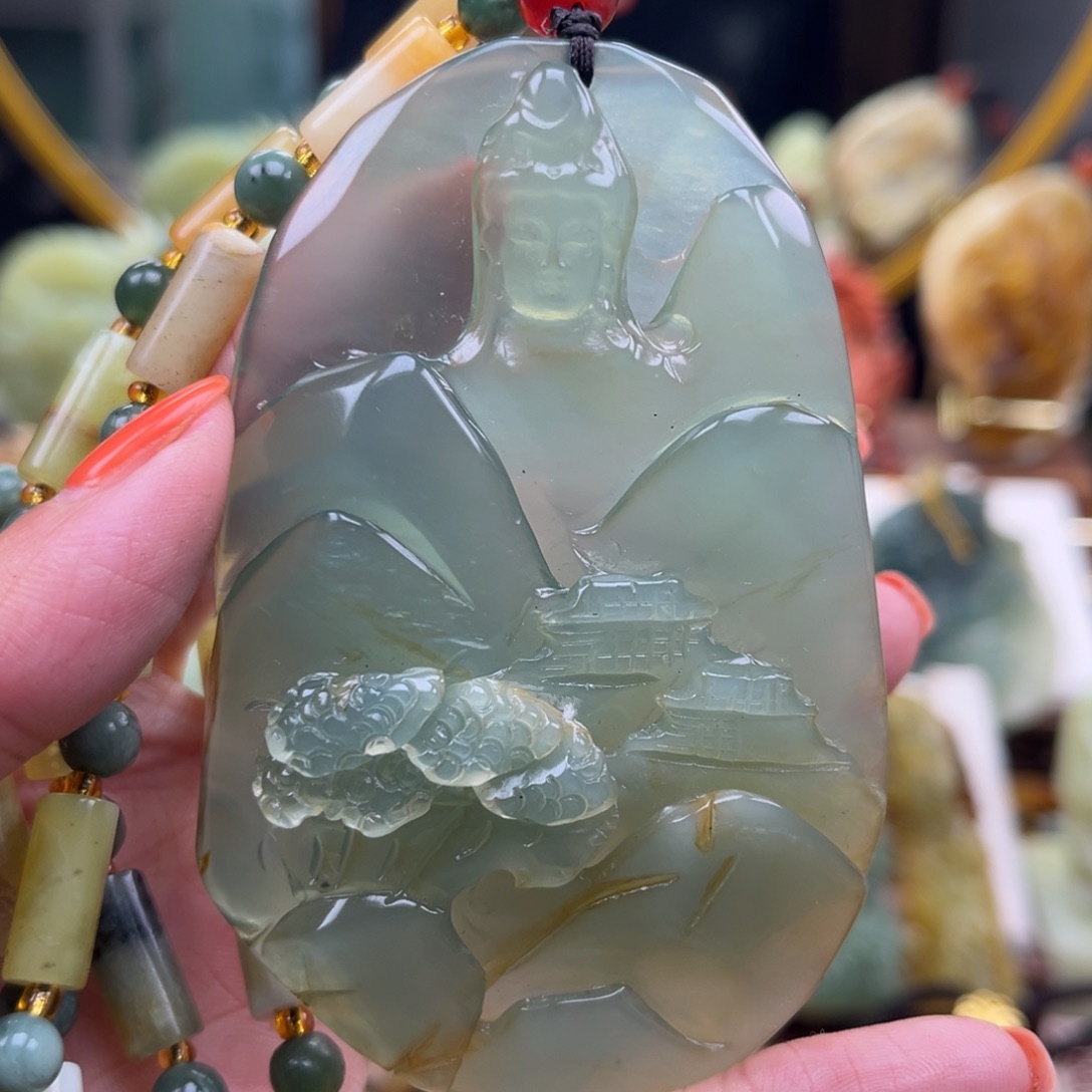 未镶嵌岫玉挂件挂件