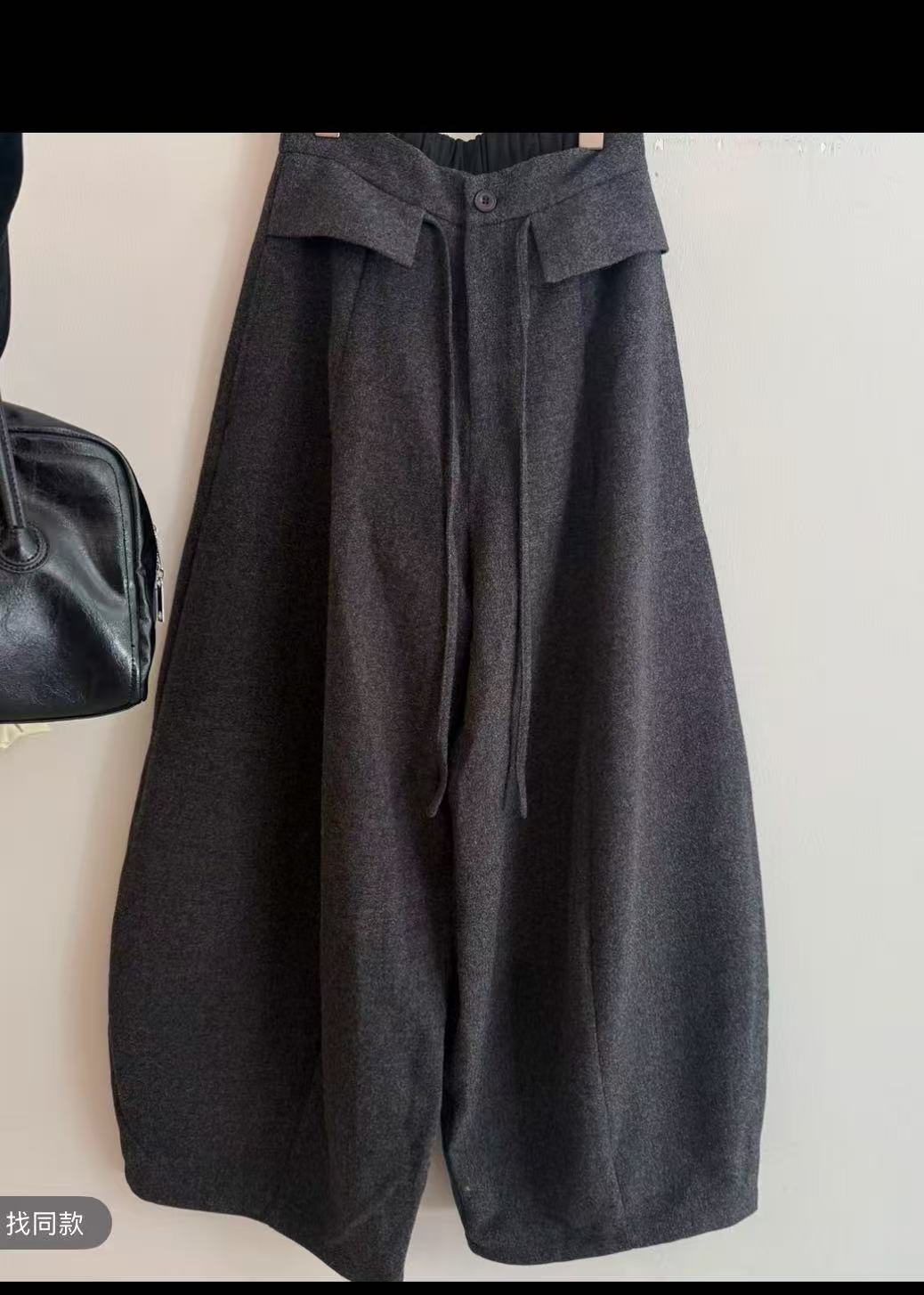 8881-1女士绵羊毛细绒弯刀裤