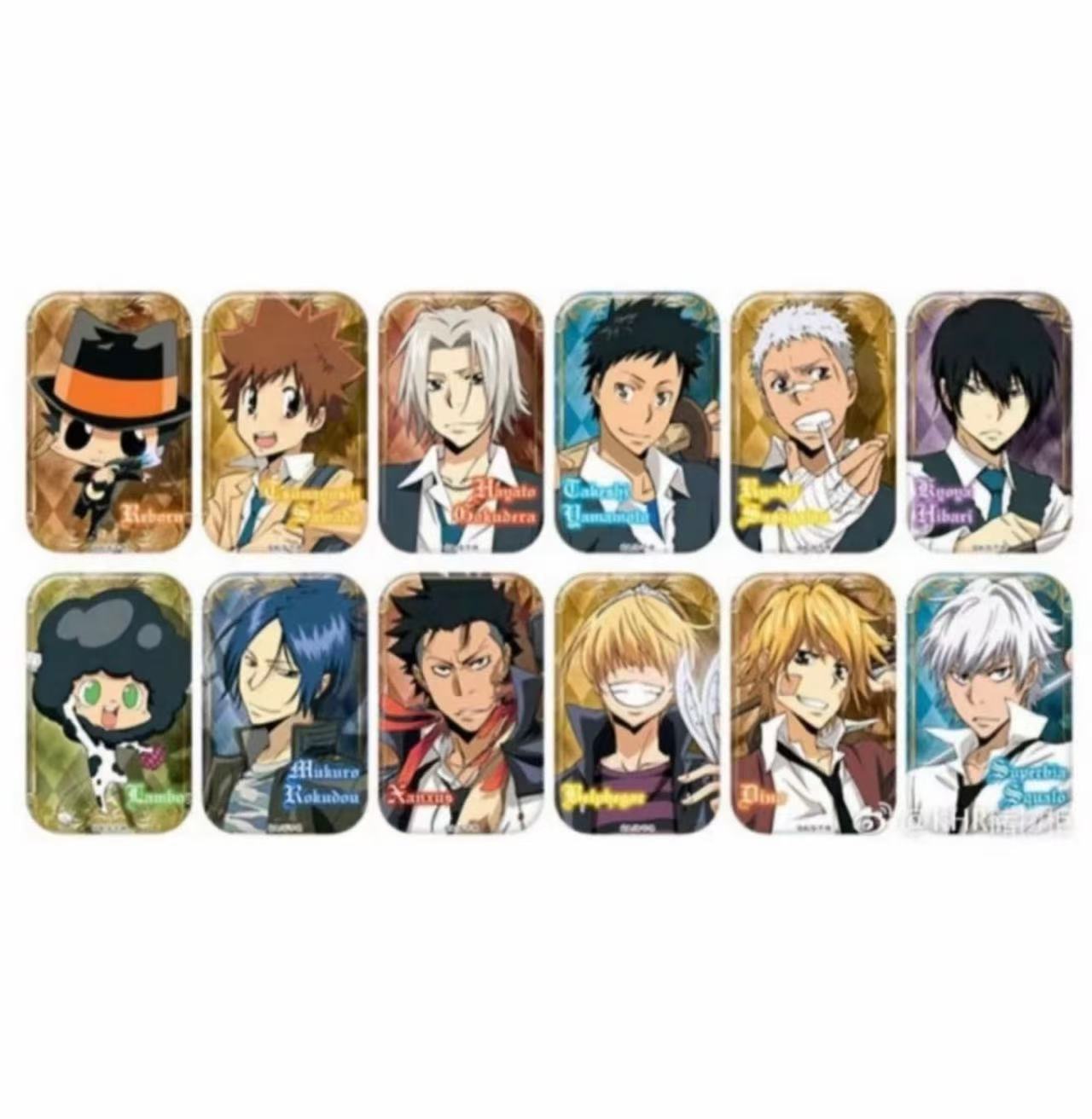 【oy】家庭教师 圆角方吧唧 徽章 日谷盲盒现货动漫周边（默认代拆）