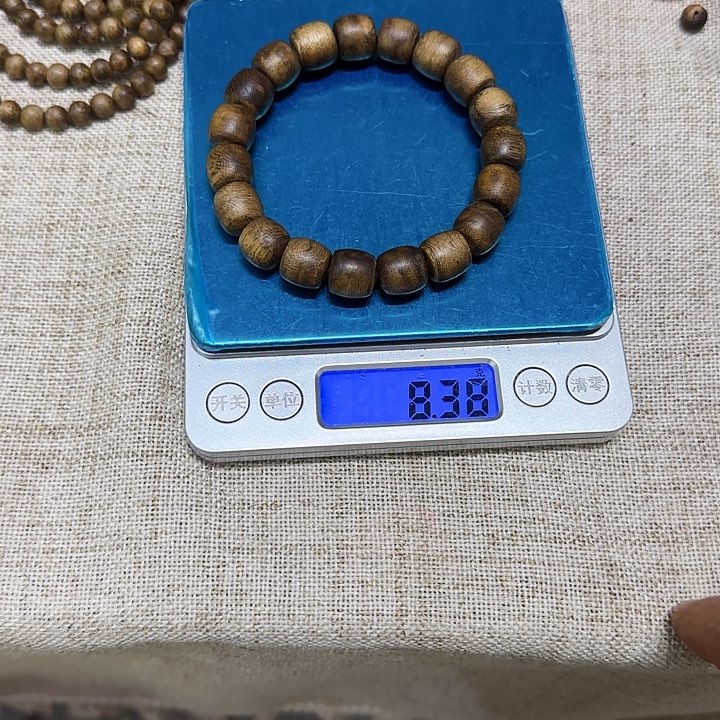 沉香木手串努*，单圈