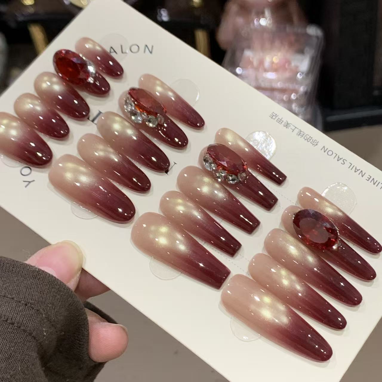 【红酒杯/5a锆】——饼干手工穿戴甲