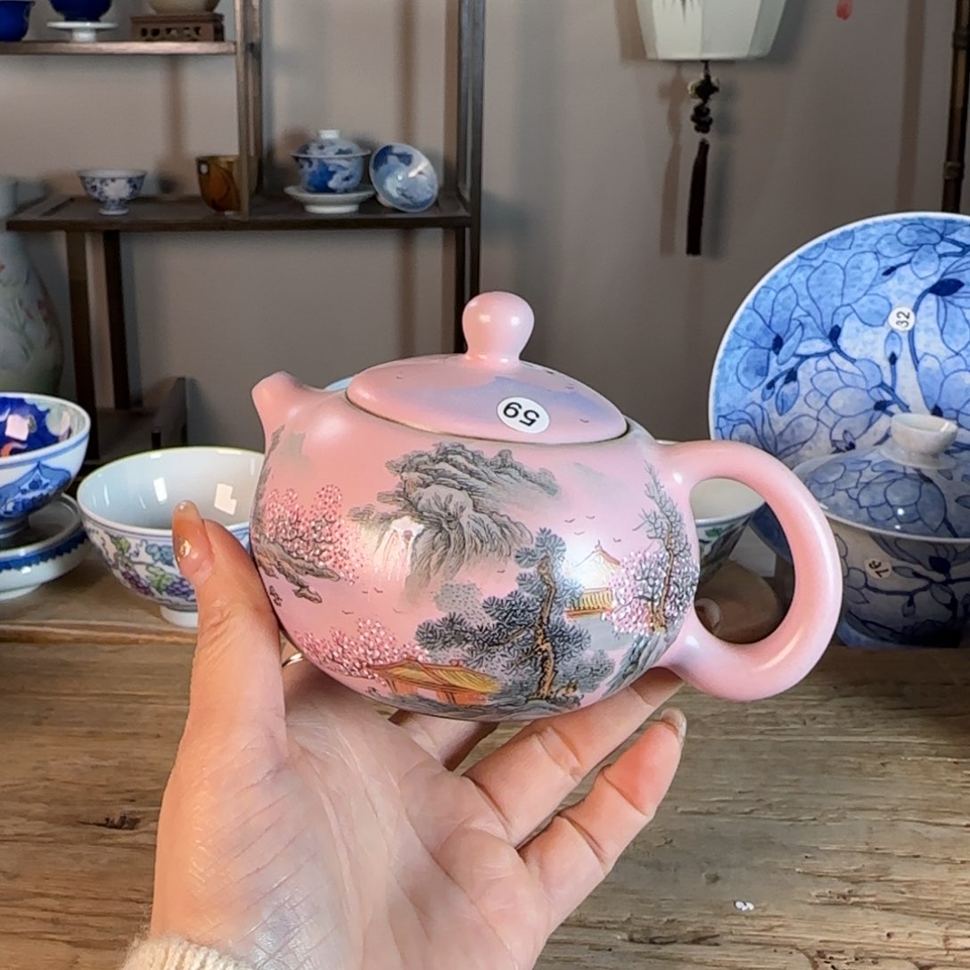 杯景德镇陶瓷柴烧多人