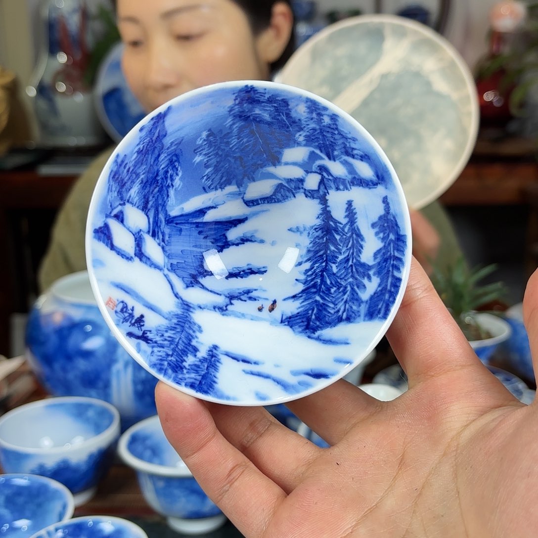 鱼**生王庆龙老师手绘陶瓷