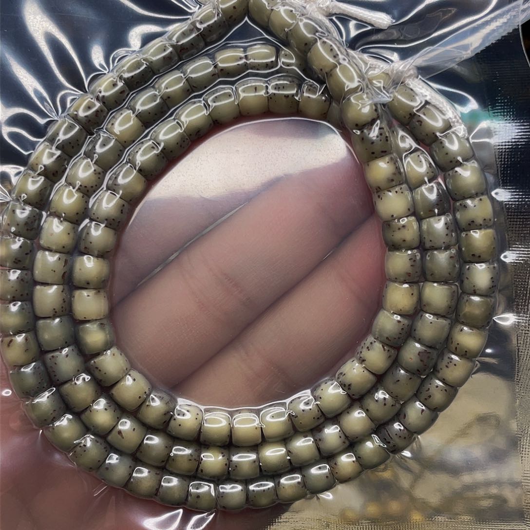 星月菩提吊坠6x5冰糖通透108