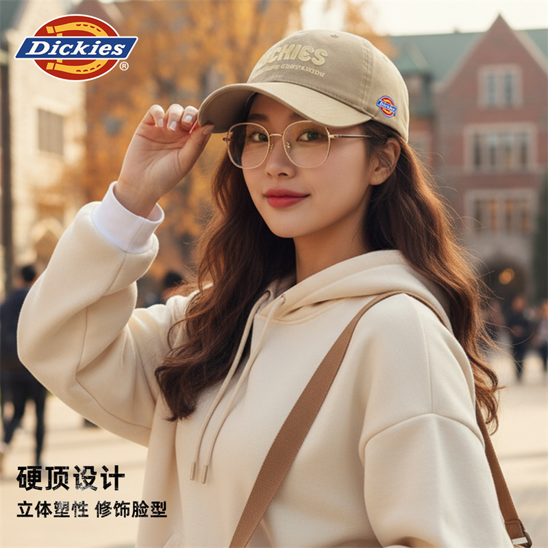 Dickies棒球帽男女同款潮搭经典百搭帽子工装休闲修饰脸型鸭舌帽