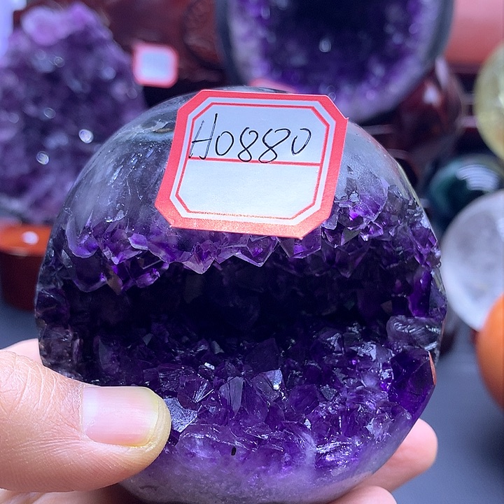 紫晶摆件未镶嵌摆件0880