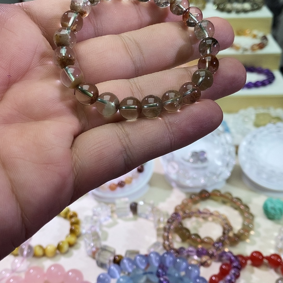 未镶嵌手链水晶巴西四季幽灵水晶手串