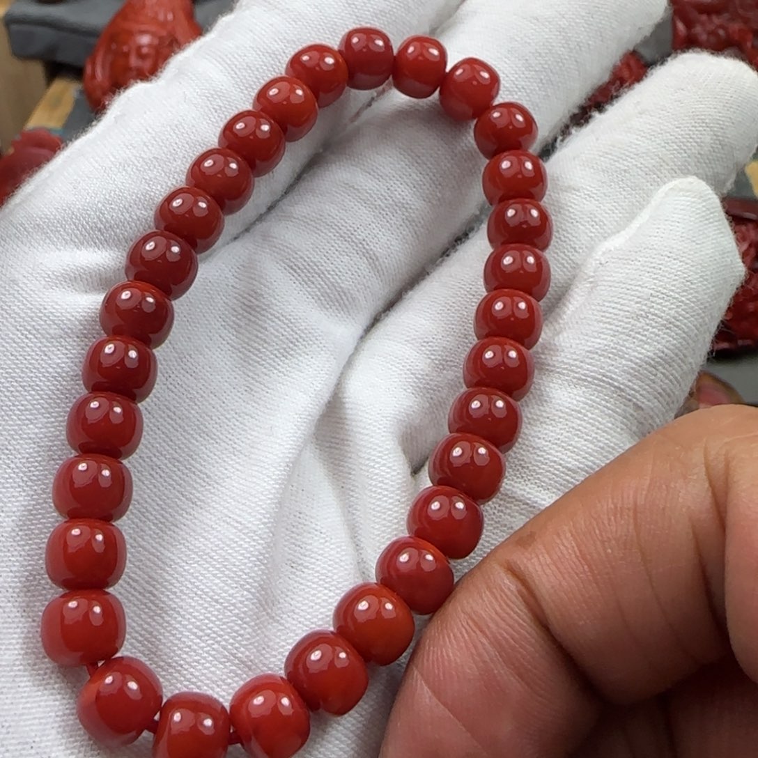 南红玛瑙珠串7未镶嵌