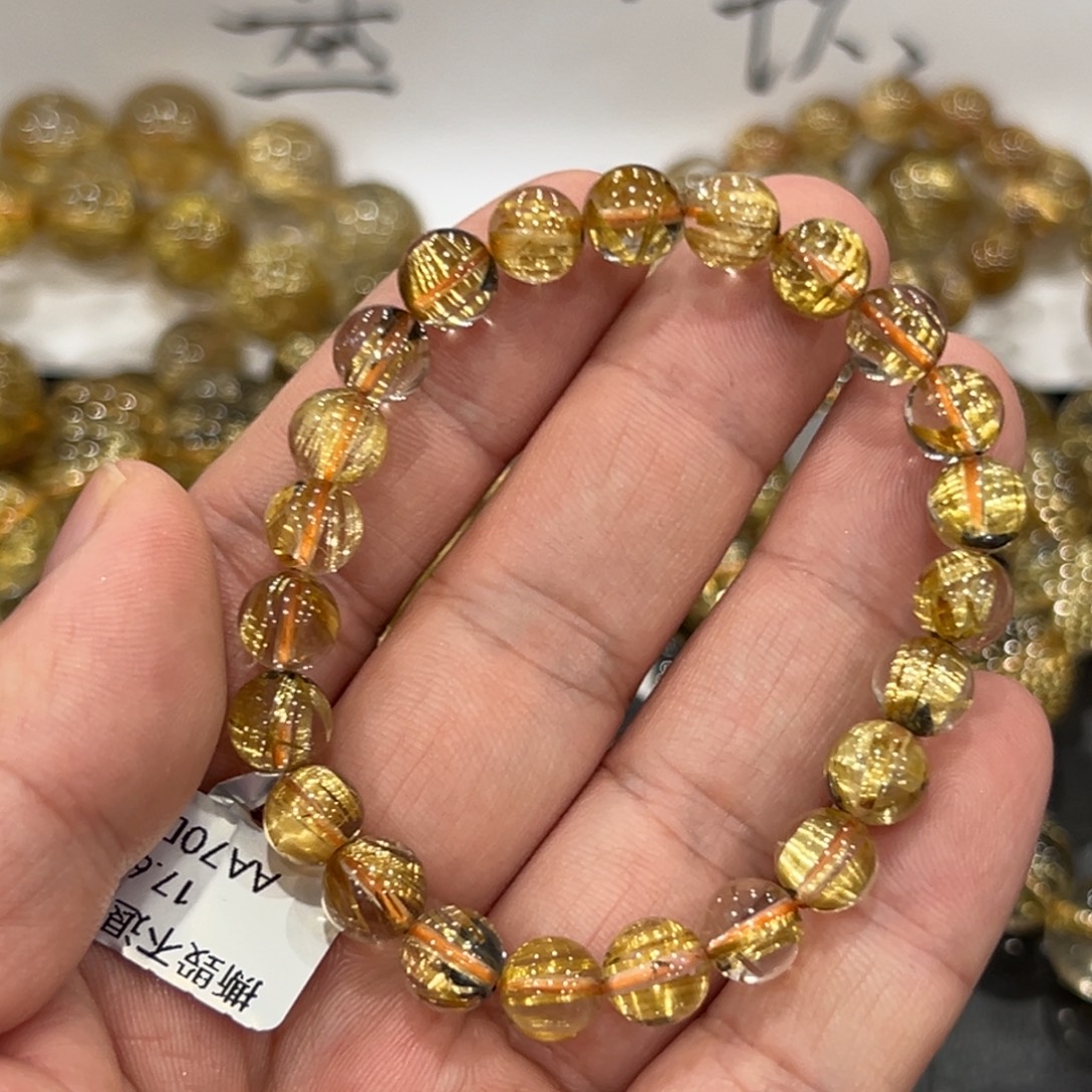 未镶嵌手链水晶aaa0156钛晶
