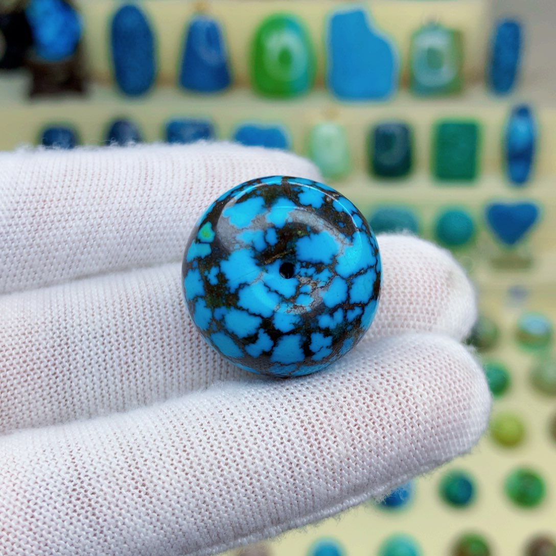 绿松石绿松石18K金镶嵌