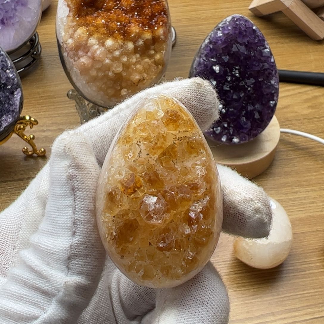 水晶摆件未镶嵌龙蛋27