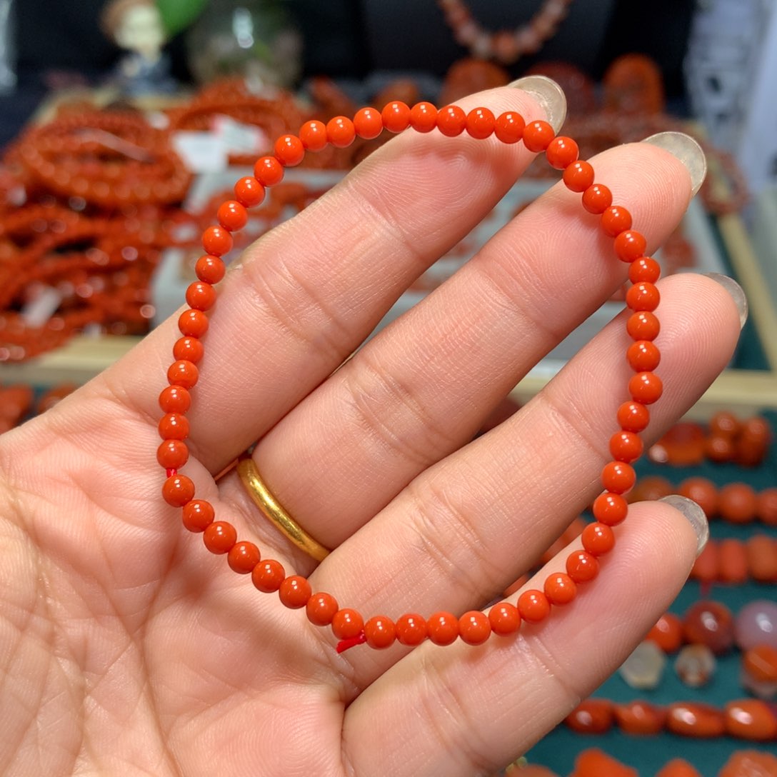 【闪购商品】南红玛瑙小米珠3+未镶嵌