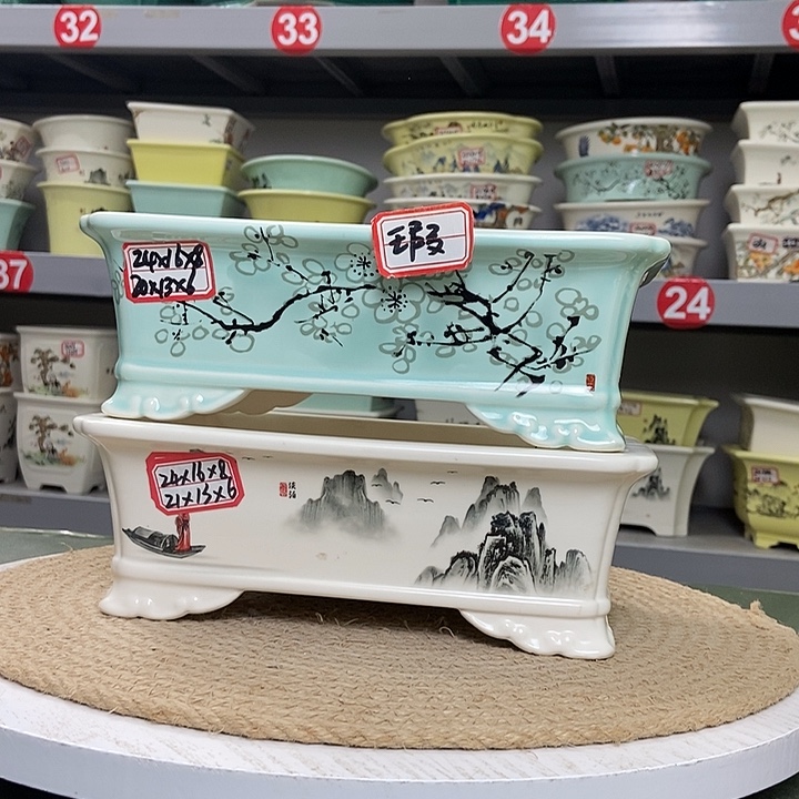 紫砂紫砂花盆9092