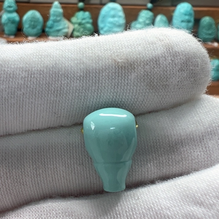 绿松石未镶嵌三通 9.4mm