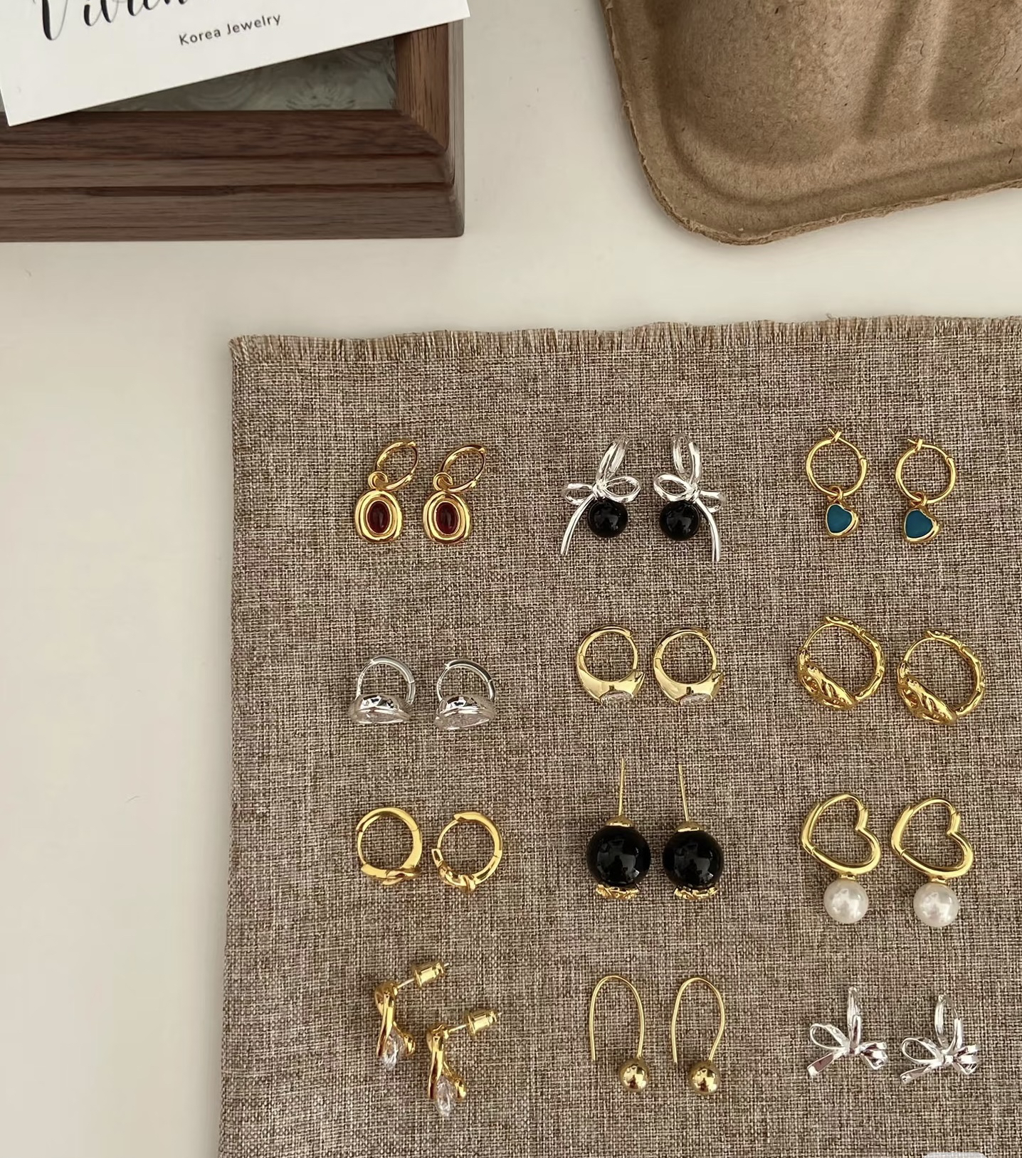 铜合金耳饰 过款专用链接，A001-A100对应编号拍