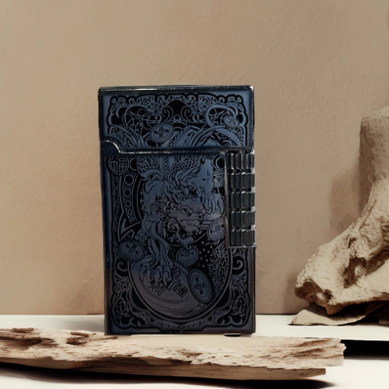 【DK-845银】123-银色貔貅进宝朗声气机打火机