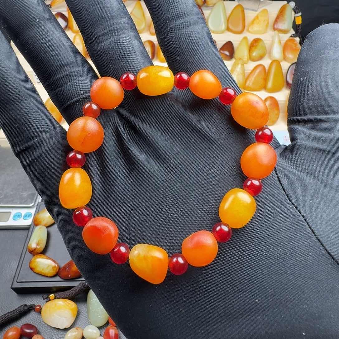 和田玉手串未镶嵌