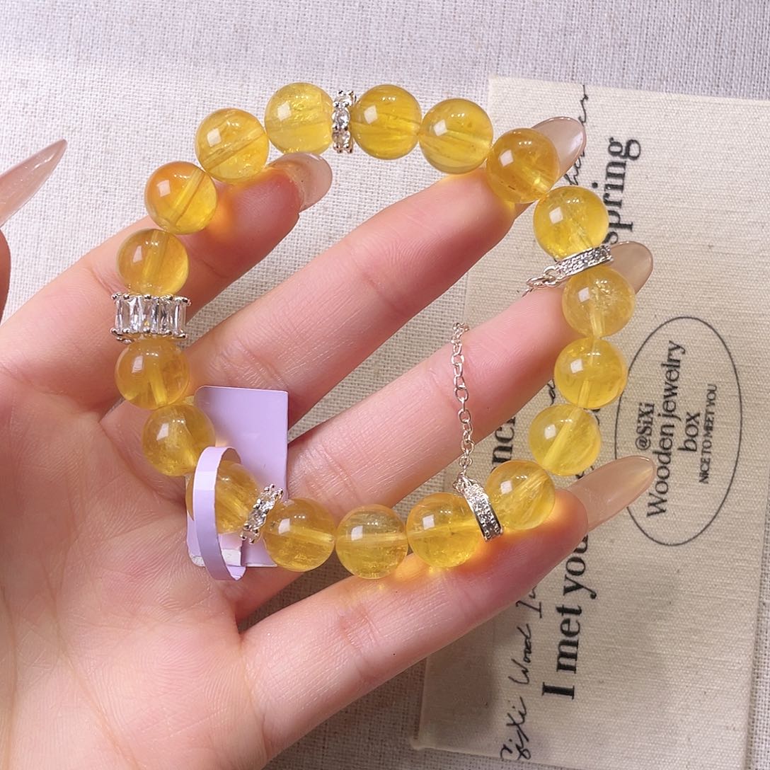 水晶手链银S925镶嵌尺寸