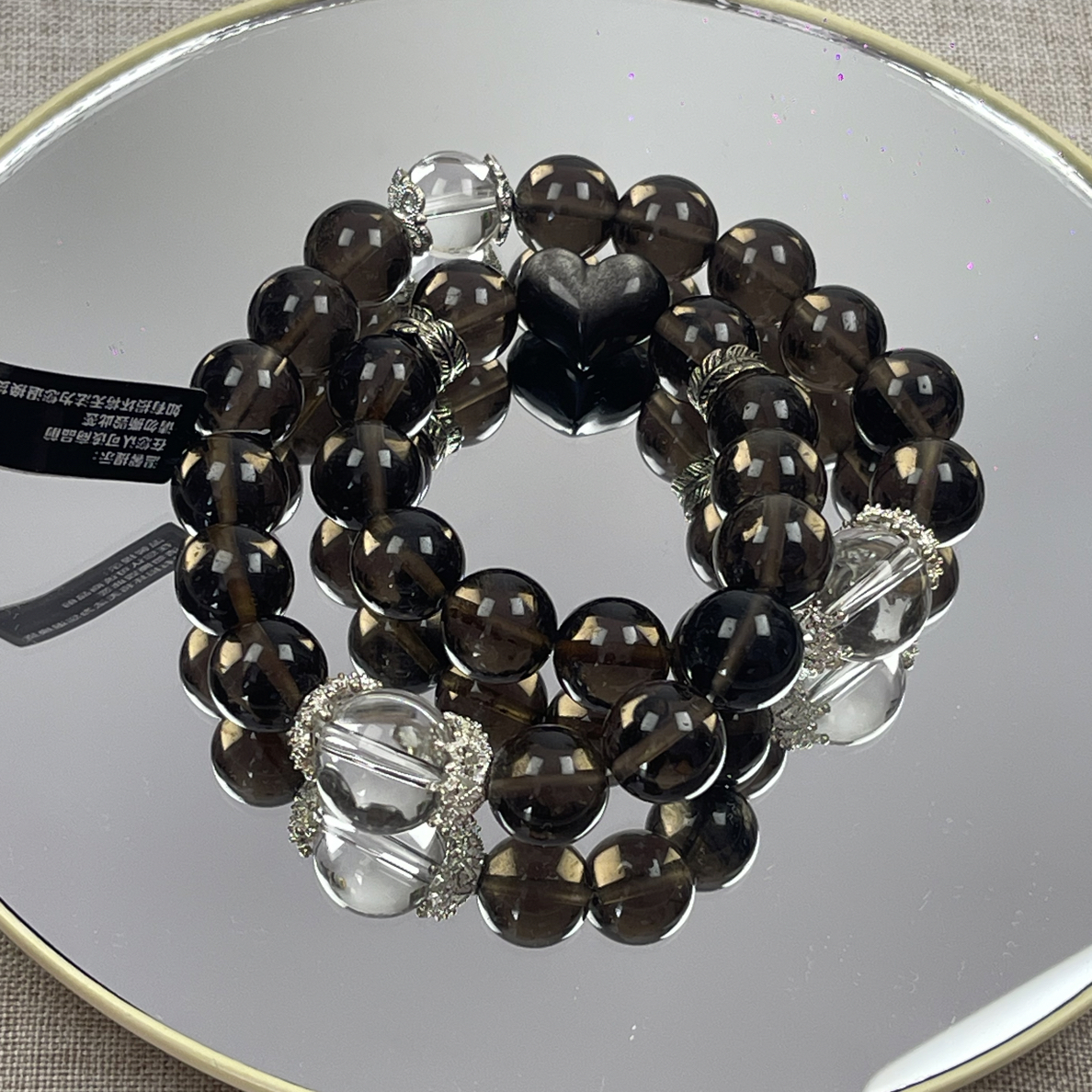 手链 【玄心夜】水晶手串原创设计款精致百搭清冷风格