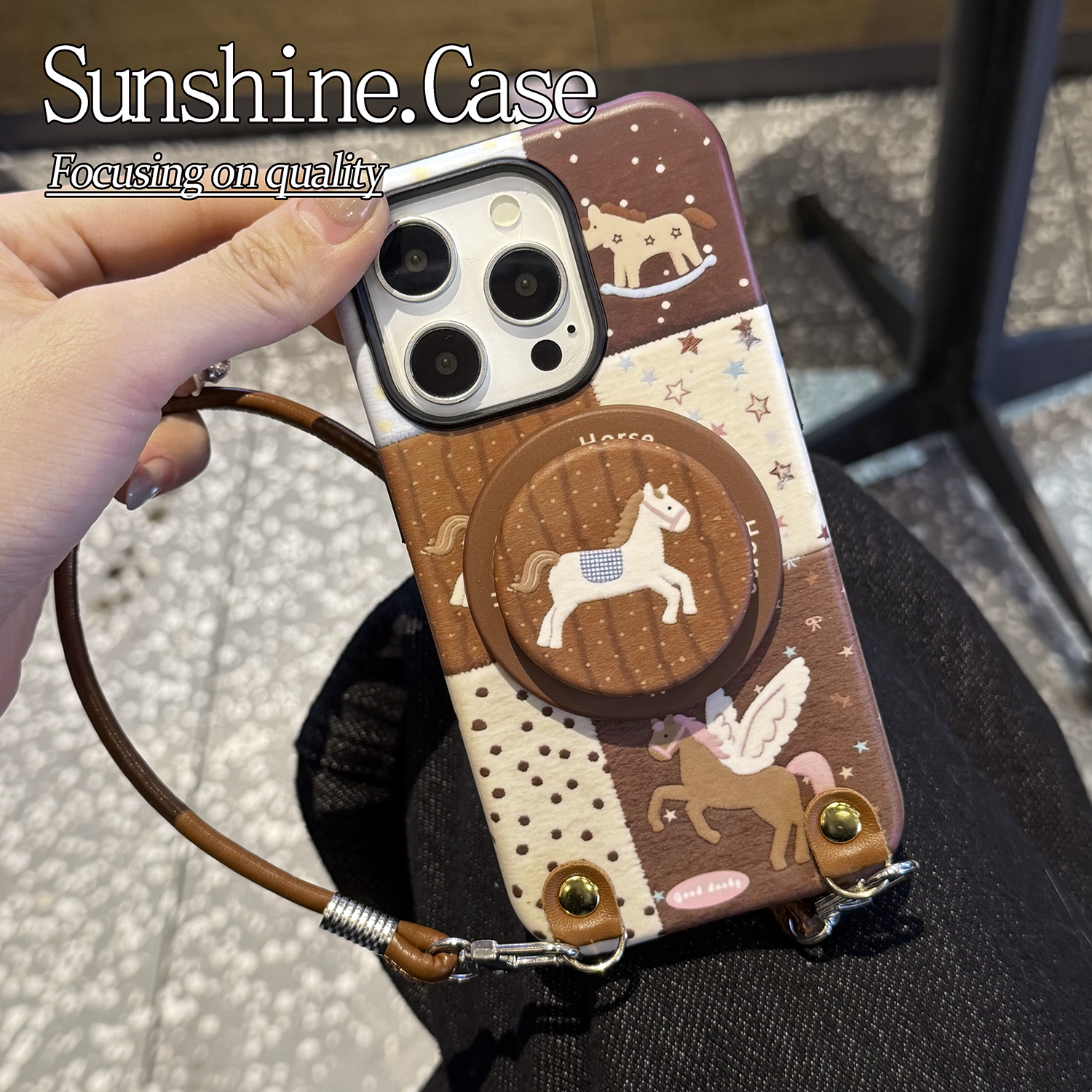 【磁吸菲林二合一】翅膀小马适用苹果16PROMAX/15/14防手机壳