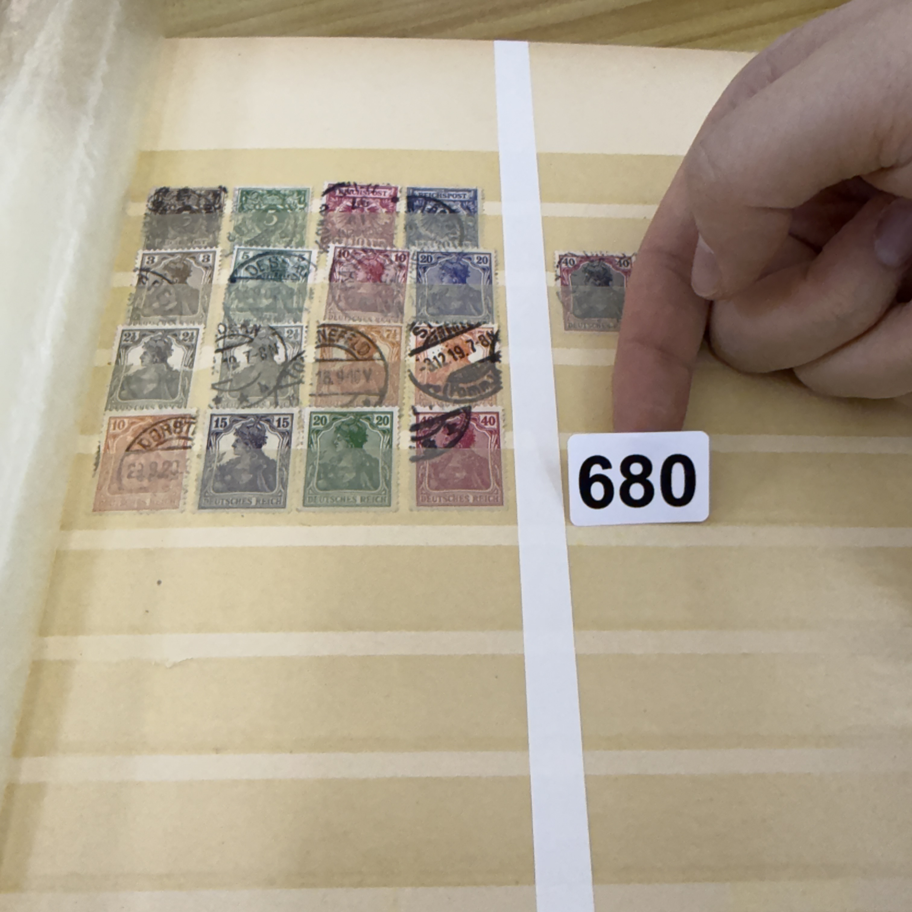 外国信销盖销小邮票不重复含册680
