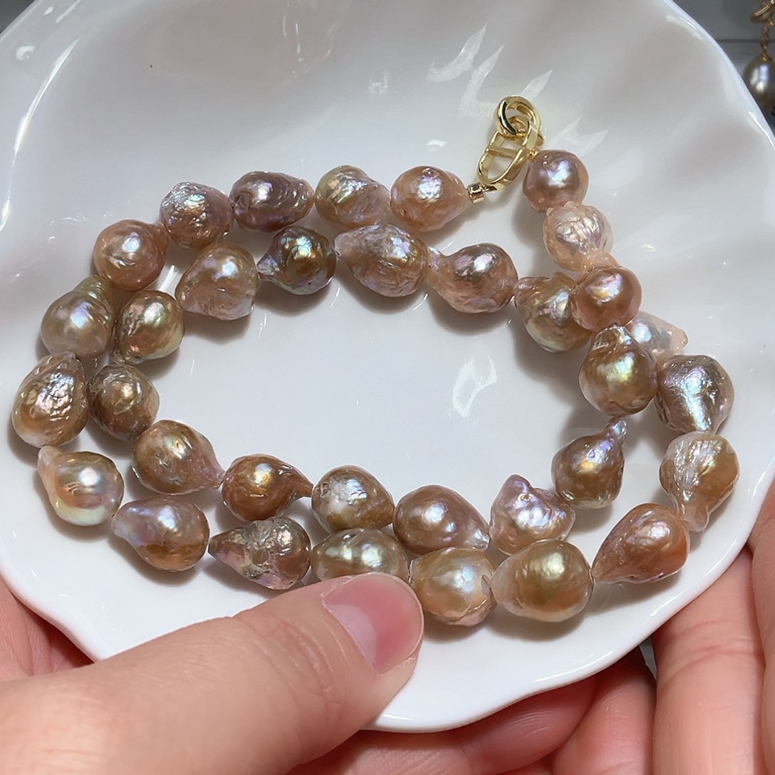 淡水珍珠颈饰银S925镶嵌2