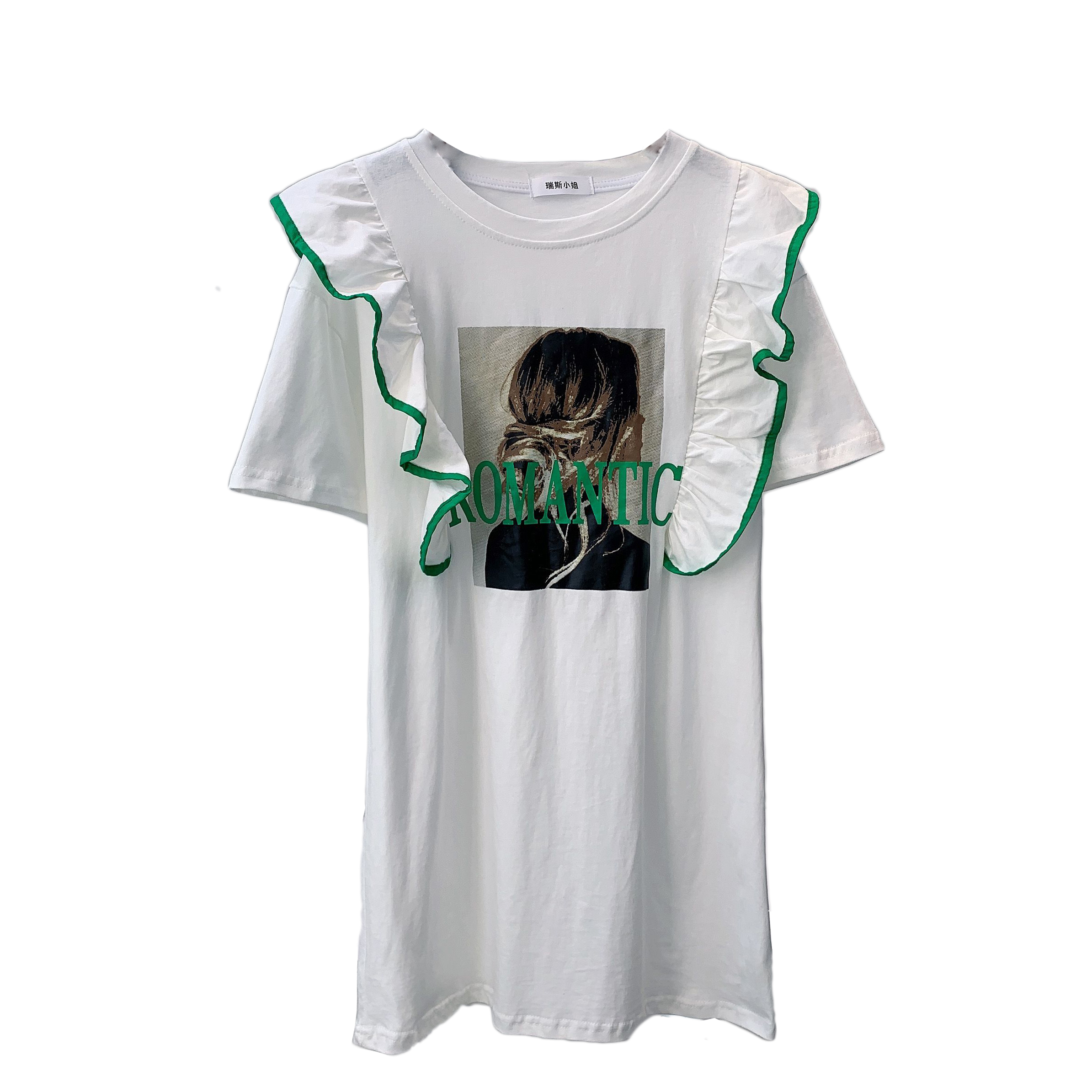 【1601-女孩】2024夏季新款字母印花圆领宽松显瘦百搭短袖T恤女