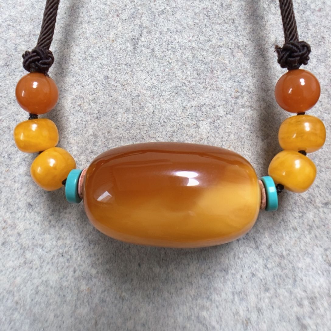 蜜蜡项链未镶嵌蜜蜡锁骨