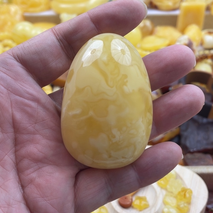 蜜蜡手串未镶嵌吊坠