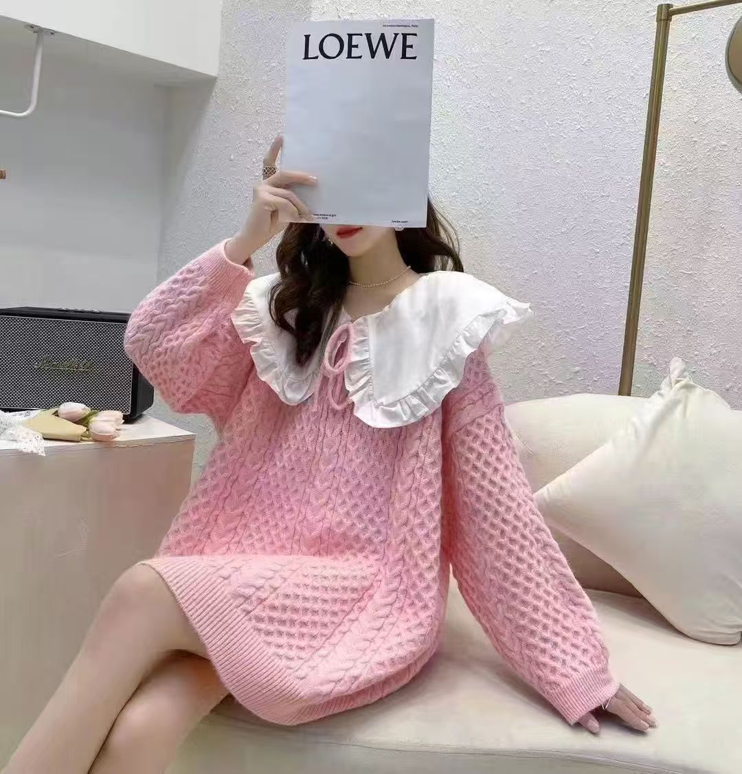 大码冬季毛针织衫