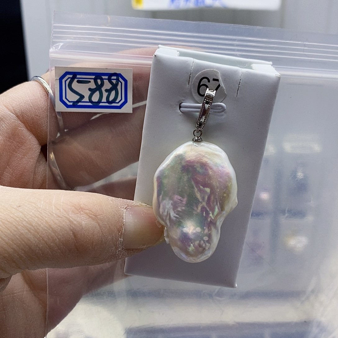 颈饰合金淡水珍珠