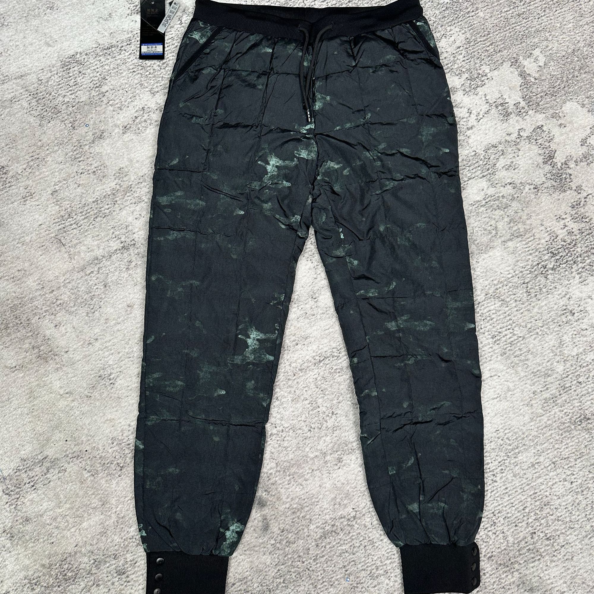 161【老郑】90绒羽绒裤迷彩男女通款防水耐磨加绒修身显瘦防寒保暖