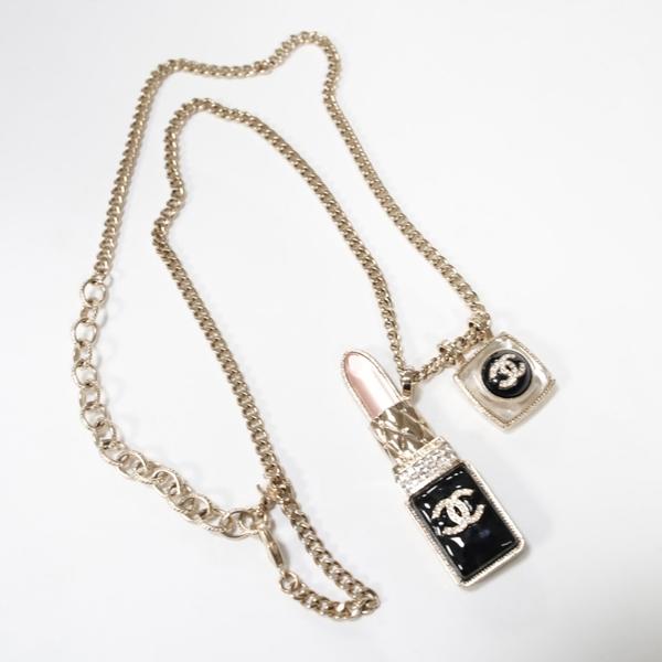 Chanel 亚克力口红方糖项链