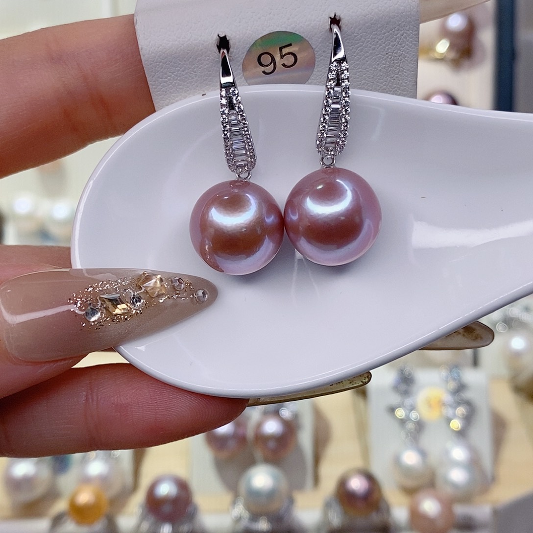 月***提银S925镶嵌耳饰淡水珍珠13➕