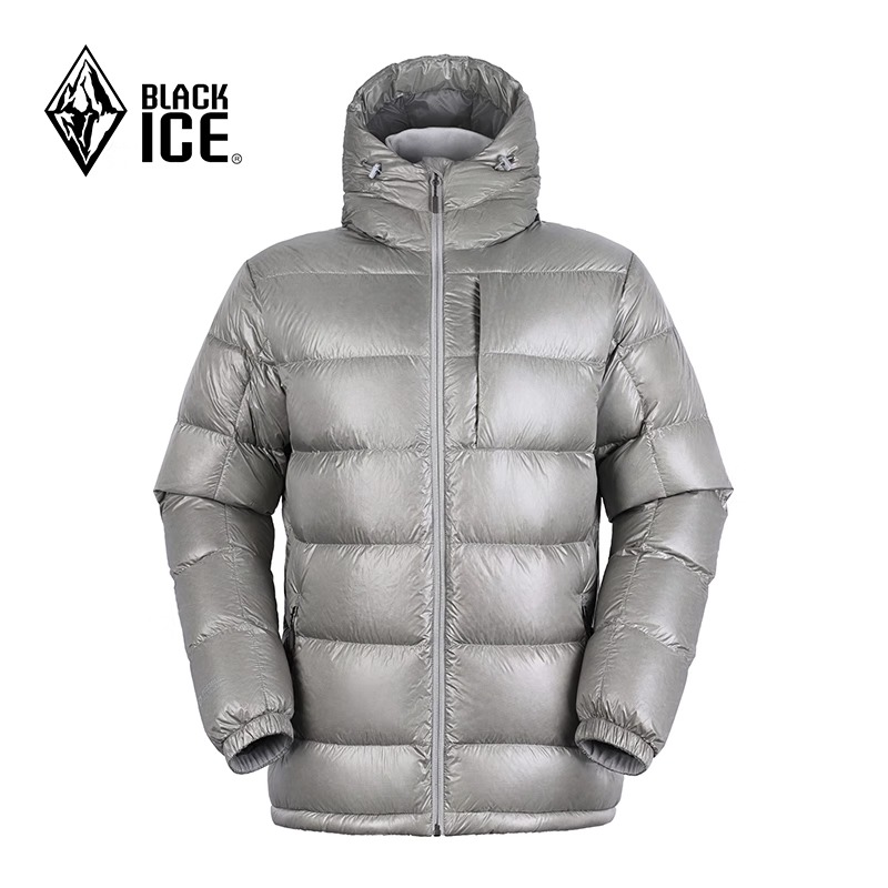 24新品黑冰户外700蓬鹅绒短款羽绒服轻量保暖男款连帽外套8578