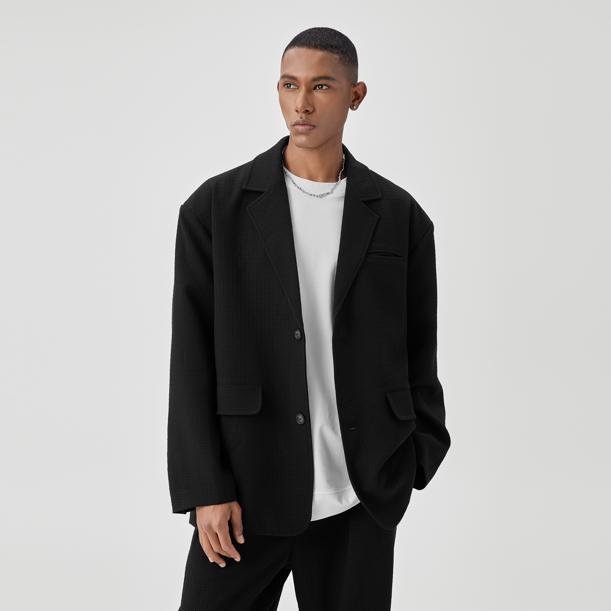 BODYDREAM男士休闲西服外套西裤垂感高级肌理感入春宽松套装