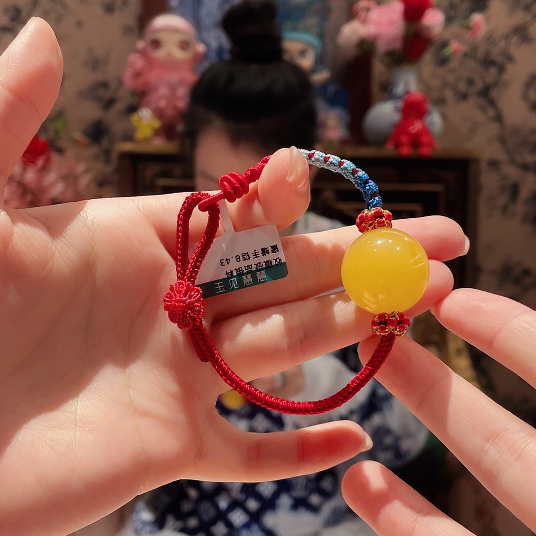 蜜蜡手绳未镶嵌手绳