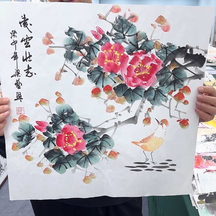 国画宣纸国画纯手绘作品