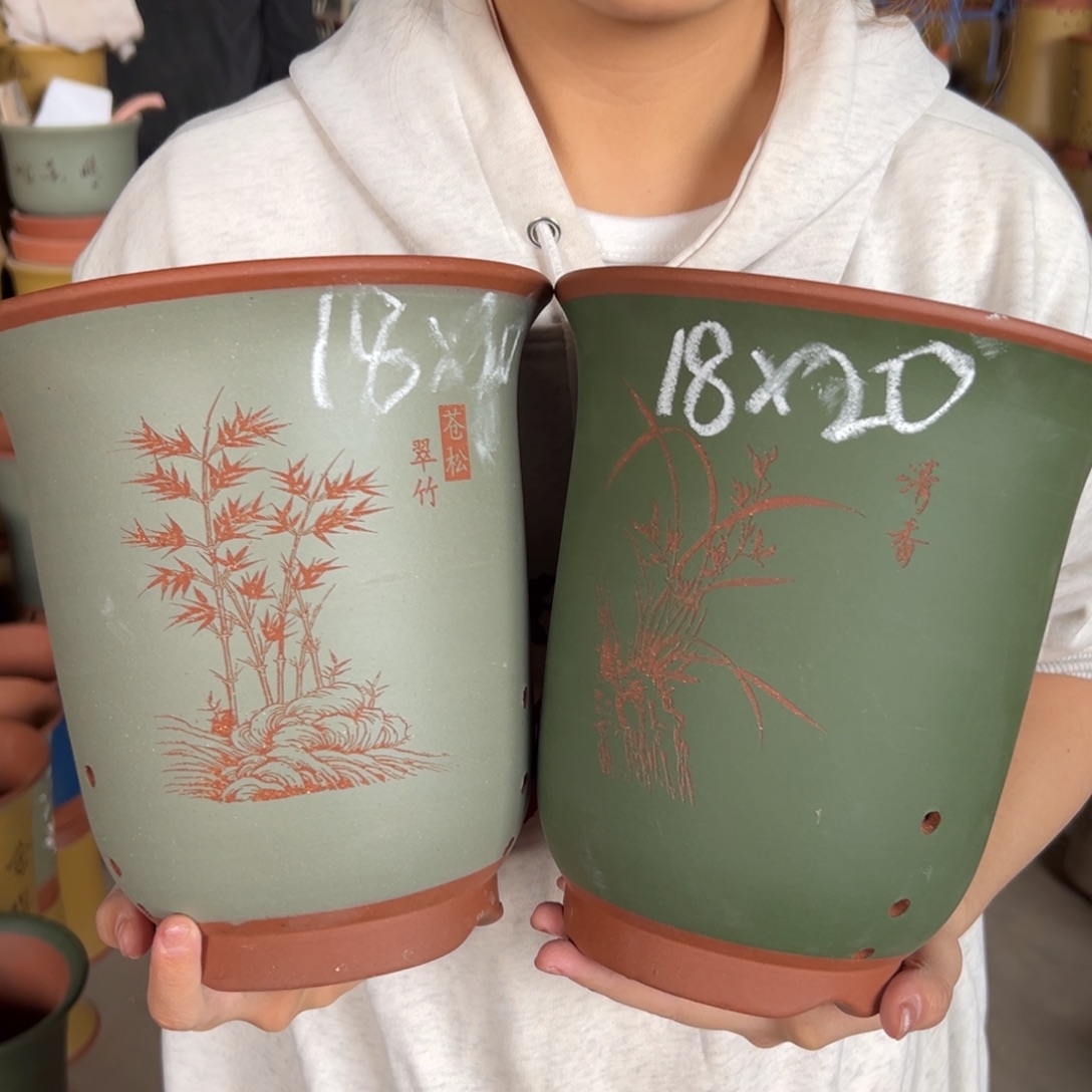 宜兴川阁紫砂花盆