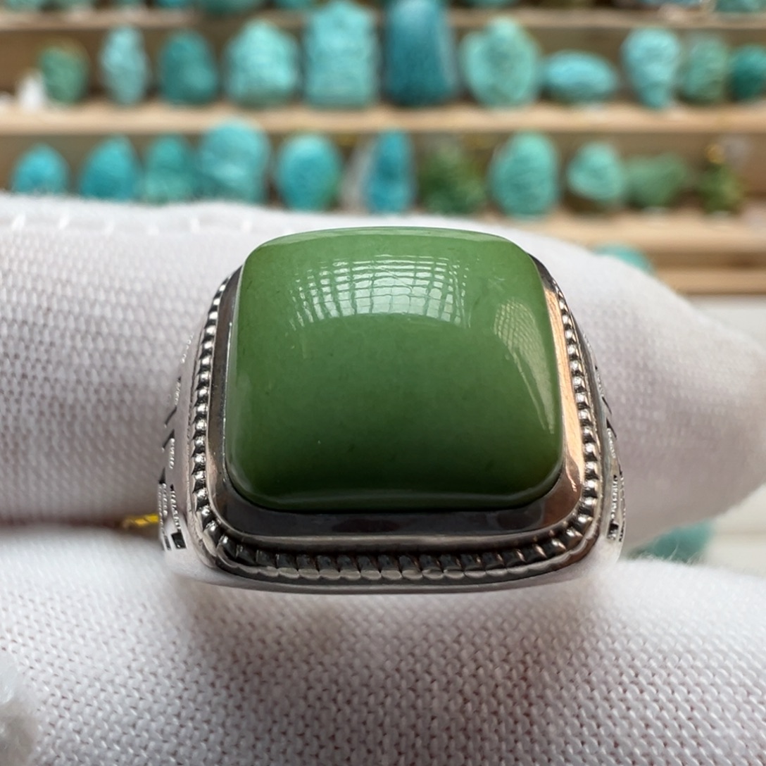 绿松石银S925镶嵌配饰