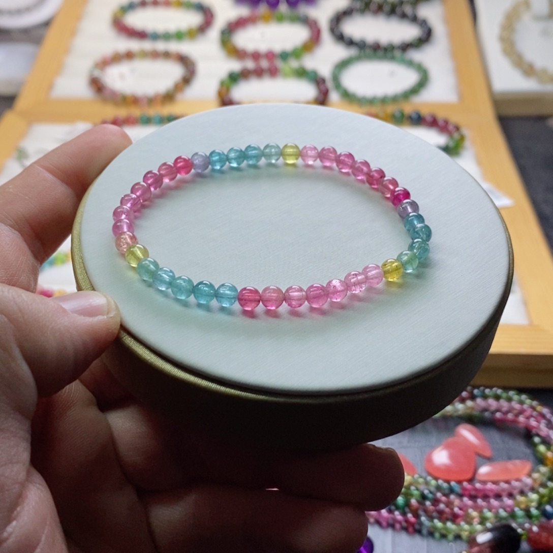 碧玺碧玺手链未镶嵌