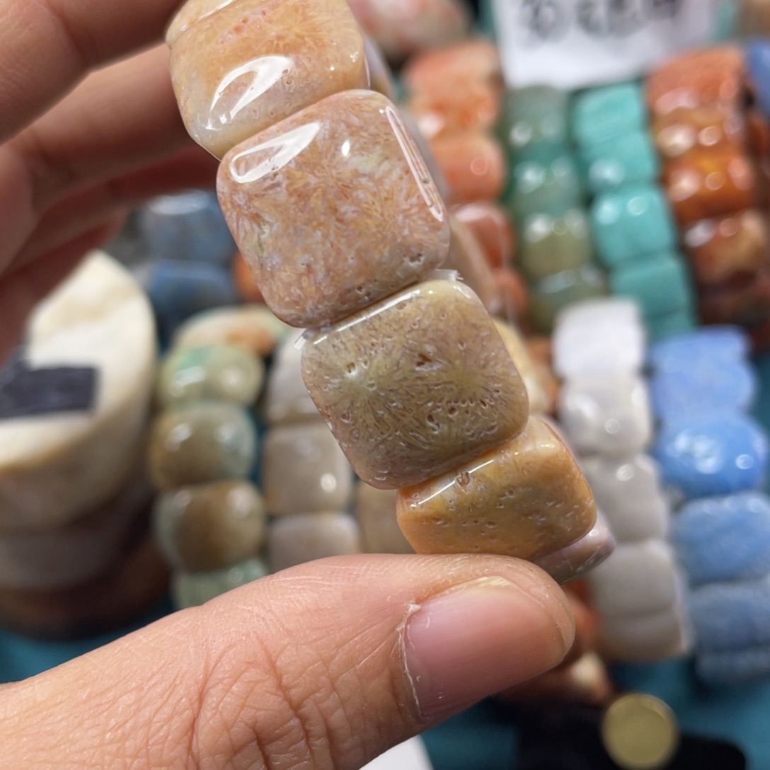 未镶嵌手镯硅化玉