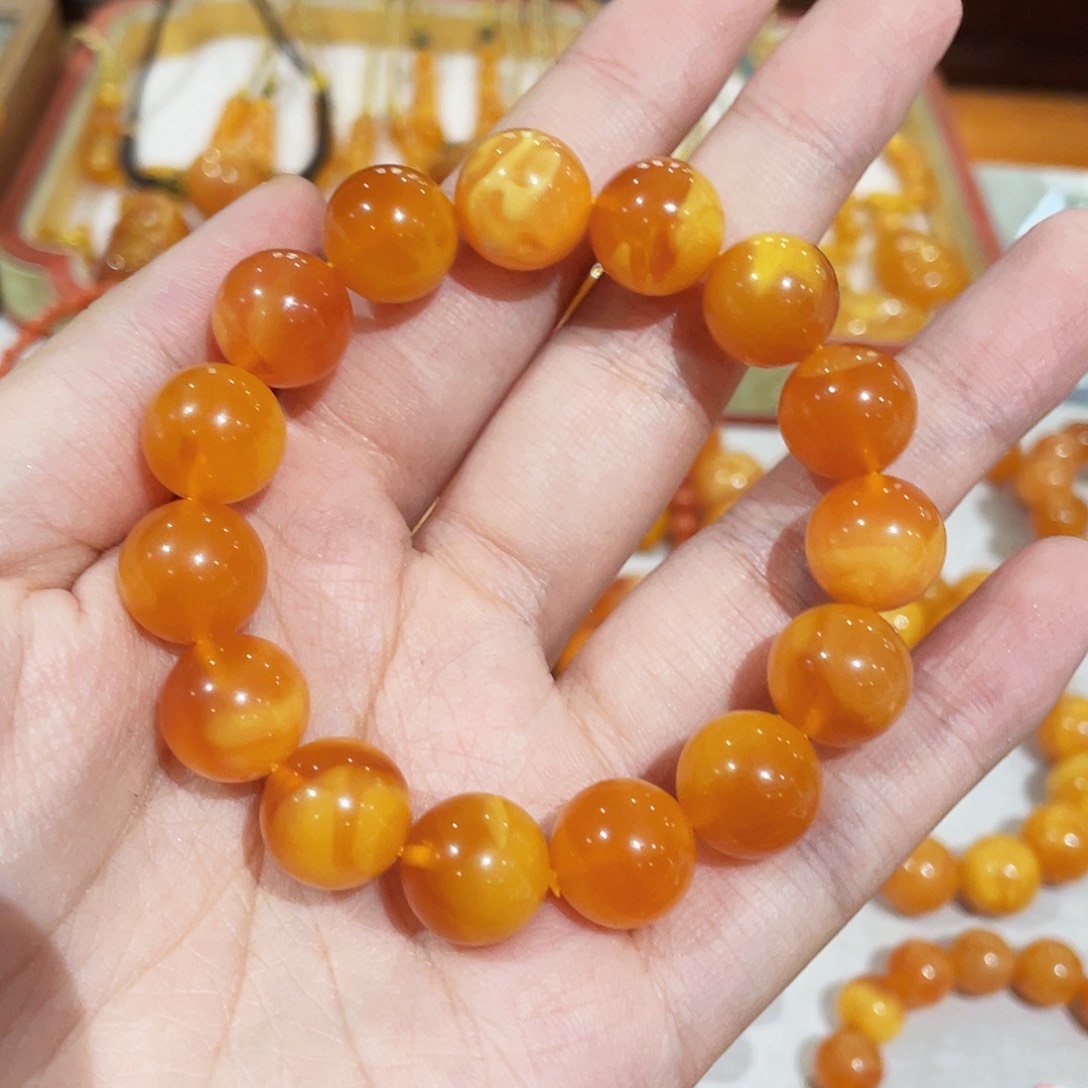 蜜蜡手链未镶嵌手串