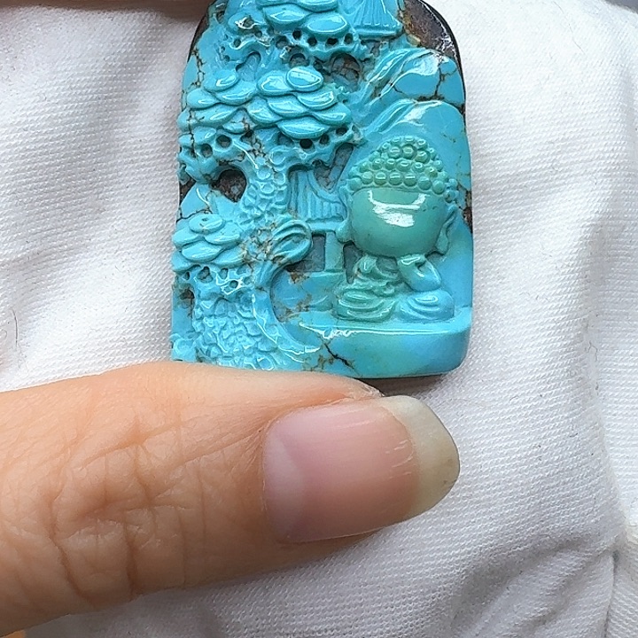 未镶嵌绿松石雕刻