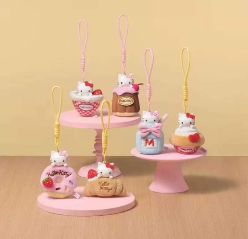 崽【拆盒】HelloKitty下午茶香薰盲盒生日礼物女毛绒玩偶挂件伴手礼