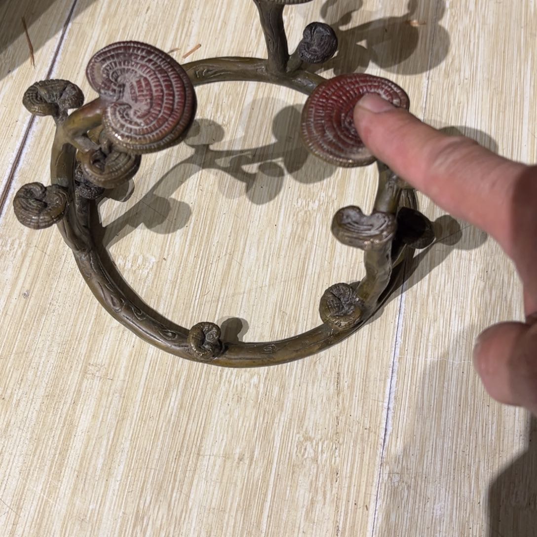 铜天*色中古工艺品摆件